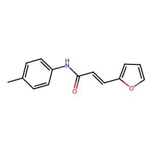 (3-furan-2-yl-N-p-tolyl-acrylamide) structure