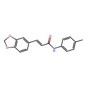 3-(Benzo[d][1,3]dioxol-5-yl)-N-(p-tolyl)acrylamide structure