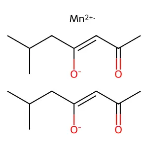 Bis-(6-methylheptane-2,4-dionato-o,o')manganese structure