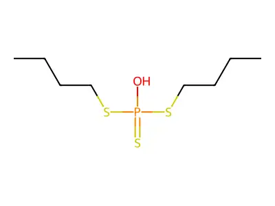 Phosphorotrithioic acid, S,S-dibutyl ester structure