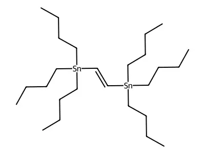 tributyl[(1E)-2-(tributylstannyl)ethenyl]stannane structure