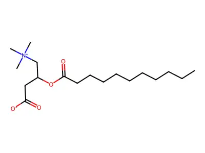 Undecanoylcarnitine structure