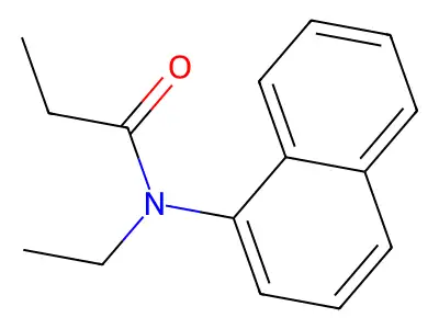 Propionamide, N-ethyl-N-1-naphthyl- structure