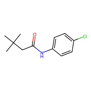 N-(4-chlorophenyl)-3,3-dimethylbutanamide structure