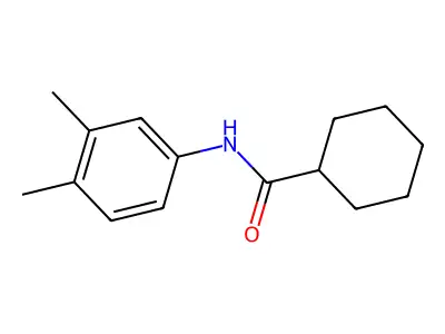 N-(3,4-dimethylphenyl)cyclohexanecarboxamide structure
