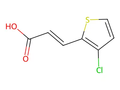 3-(3-Chloro-2-thienyl)acrylic acid structure