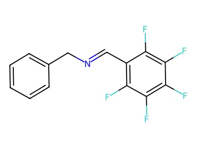 Benzenemethanamine, N-[(pentafluorophenyl)methylene]- structure