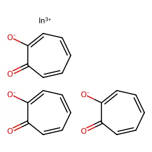 Indium tris(tropolonate) structure