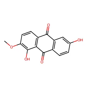 1,6-Dihydroxy-2-methoxyanthraquinone structure