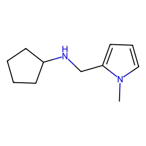 N-[(1-methyl-1H-pyrrol-2-yl)methyl]cyclopentanamine structure