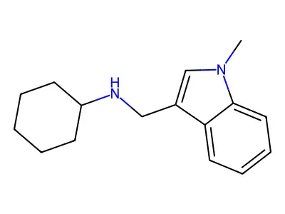 N-[(1-Methyl-1H-indol-3-yl)methyl]cyclohexanamine structure