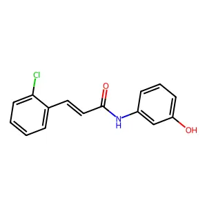 (2E)-3-(2-Chlorophenyl)-N-(3-hydroxyphenyl)acrylamide structure