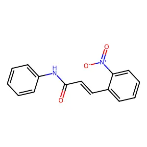 (E)-3-(2-nitrophenyl)-N-phenylprop-2-enamide structure