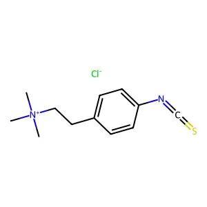 3-(4'-(Ethylene-N,N,N-trimethylamino)phenyl)-2-isothiocyanate structure