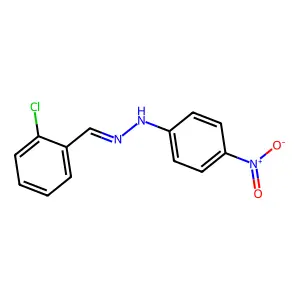 1-[(2-Chlorophenyl)methylidene]-2-(4-nitrophenyl)hydrazine structure