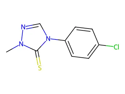 4-(4-Chlorophenyl)-2-methyl-1,2,4-triazole-3-thione structure