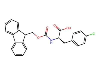 3-(4-Chloro-phenyl)-2-(9H-fluoren-9-ylmethoxycarbonylamino)-propionic acid structure