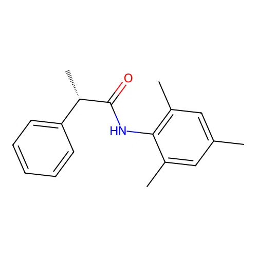 N-mesityl-2-phenylpropanamide structure