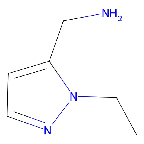 (1-ethyl-1H-pyrazol-5-yl)methanamine structure