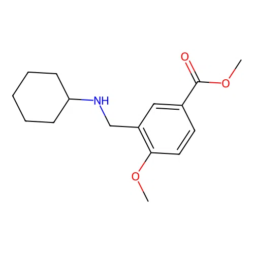 Methyl 3-[(cyclohexylamino)methyl]-4-methoxybenzoate structure