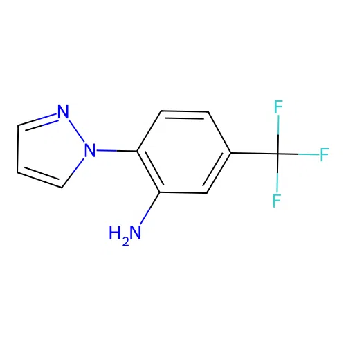 2-(1H-pyrazol-1-yl)-5-(trifluoromethyl)aniline structure