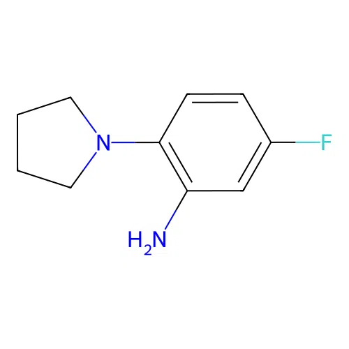 5-Fluoro-2-(pyrrolidin-1-yl)aniline structure