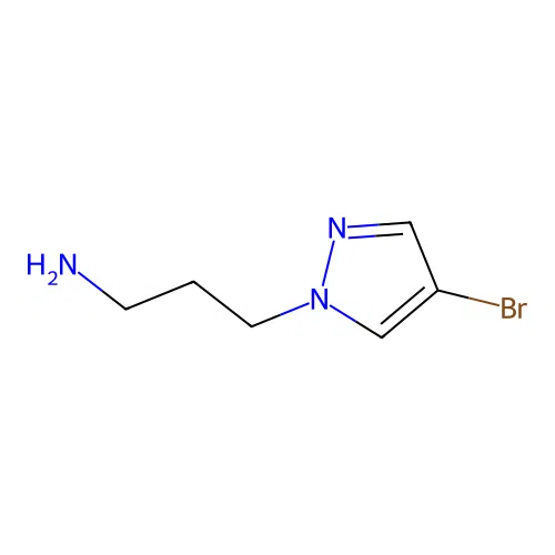 3-(4-bromo-1H-pyrazol-1-yl)propan-1-amine structure