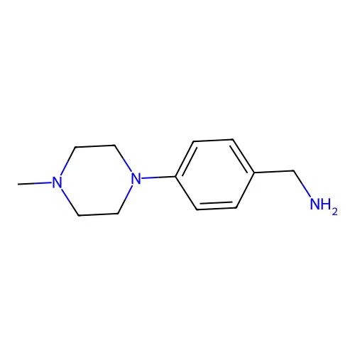 [4-(4-Methylpiperazin-1-yl)phenyl]methanamine structure