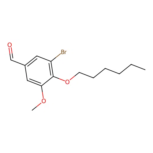 3-Bromo-4-(hexyloxy)-5-methoxybenzaldehyde structure