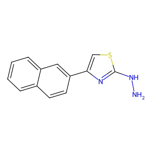 2-Hydrazinyl-4-(naphthalen-2-yl)thiazole structure