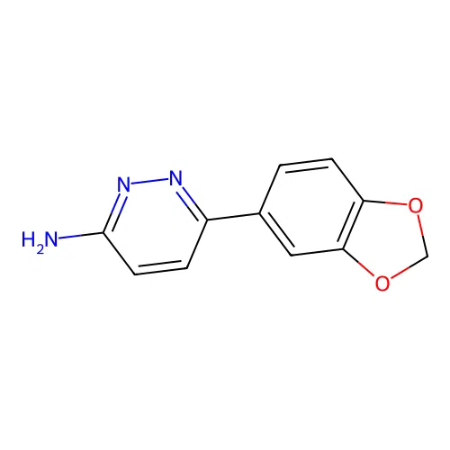 6-(2H-1,3-benzodioxol-5-yl)pyridazin-3-amine structure