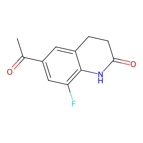 6-Acetyl-8-fluoro-3,4-dihydroquinolin-2(1H)-one structure