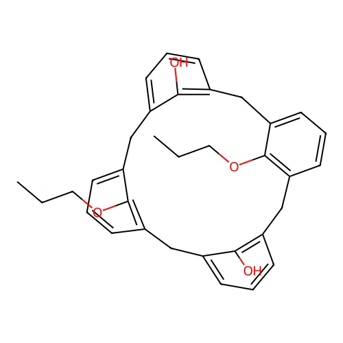 25,27-Dipropoxycalix[4]arene structure