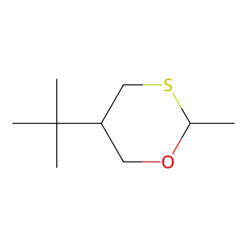 2-Methyl-5-t-butyl-1,3-oxathiane structure