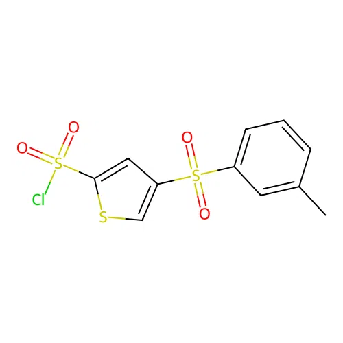 4-(3-Methylphenyl)sulfonylthiophene-2-sulfonyl chloride structure