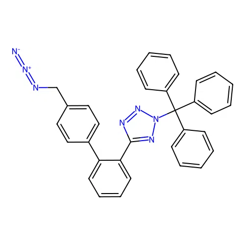 5-(4'-(Azidomethyl)-[1,1'-biphenyl]-2-yl)-2-trityl-2H-tetrazole structure