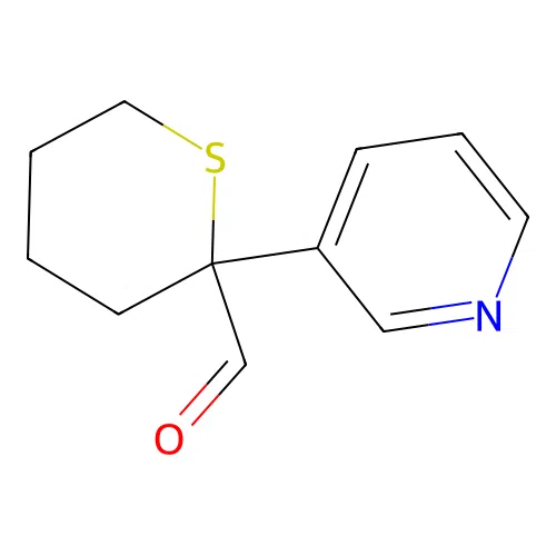 2-Pyridin-3-ylthiane-2-carbaldehyde structure