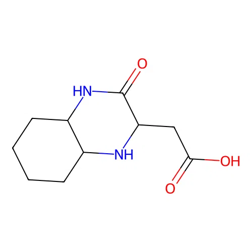 (3-Oxo-decahydro-quinoxalin-2-yl)-acetic acid structure