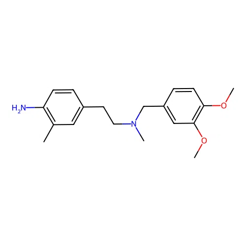 4-Amino-N-[(3,4-dimethoxyphenyl)methyl]-N,3-dimethylbenzeneethanamine structure