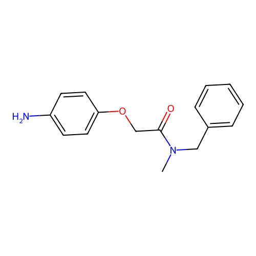 2-(4-aminophenoxy)-N-benzyl-N-methylacetamide structure