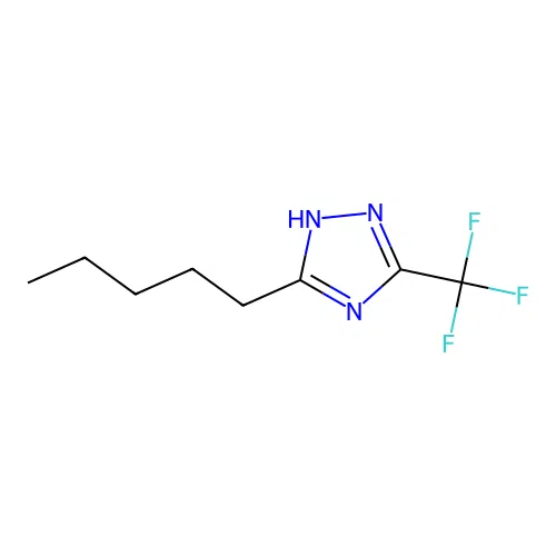 5-pentyl-3-(trifluoromethyl)-1H-1,2,4-triazole structure