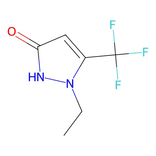 1-Ethyl-5-(trifluoromethyl)-1H-pyrazol-3-ol structure