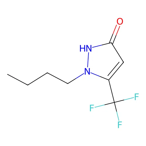 1-butyl-5-(trifluoromethyl)-1H-pyrazol-3-ol structure