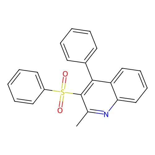 2-Methyl-4-phenyl-3-(phenylsulfonyl)quinoline structure