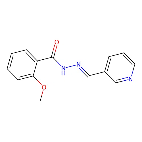 2-methoxy-N'-(3-pyridinylmethylene)benzohydrazide structure
