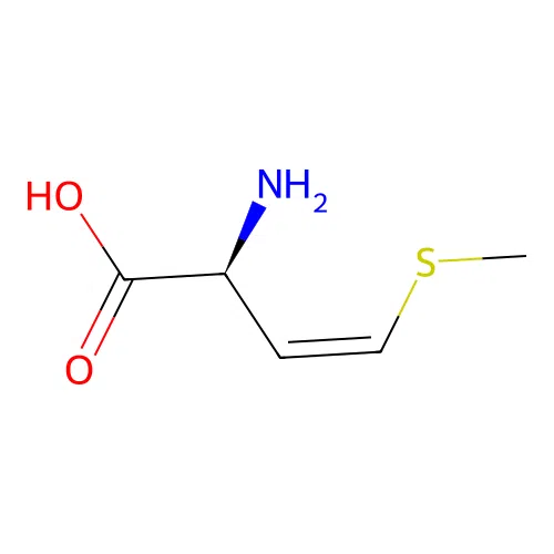 2-Amino-4-methylthio-3-butenoic acid structure