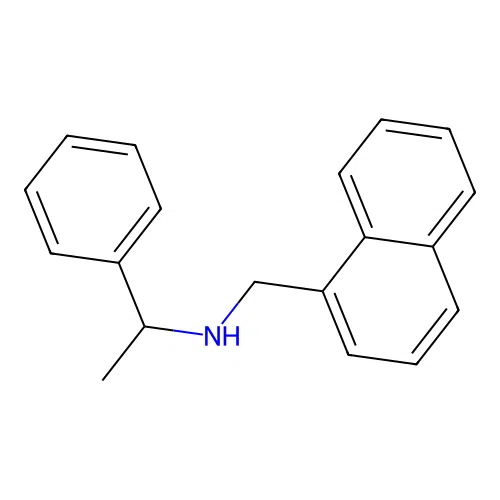 N-(naphthalen-1-ylmethyl)-1-phenylethanamine structure
