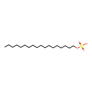 Sulfuric acid, monooctadecyl ester structure