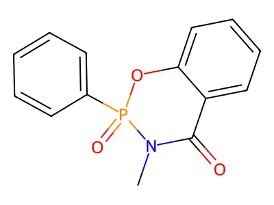 3-Methyl-2-phenyl-2,3-dihydro-4H-1,3,2lambda~5~-benzoxazaphosphinine-2,4-dione structure