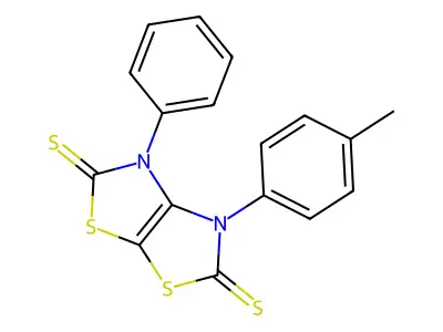 3-(4-Methylphenyl)-4-phenyl-(1,3)thiazolo(4,5-d)(1,3)thiazole-2,5-dithione structure